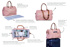 Immagine di Zaino e borsa Mommy Bag, rosa/marrone