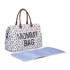 Immagine di Zaino e borsa Mommy Bag, bianco/nero/marrone