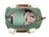 Immagine di Zaino e borsa Mommy Bag, verde/bianco/nero
