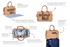 Immagine di Zaino e borsa Mommy Bag, marrone/nero