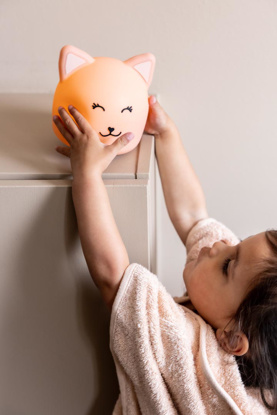 Immagine di Lampada notturna Mrs Cat, rosa