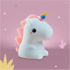 Immagine di Lampada notturna Unicorn, bianco/rosa