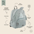 Immagine di Zainetto Shark, grigio