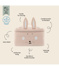 Immagine di Borsa termica porta pranzo Mrs Rabbit, rosa