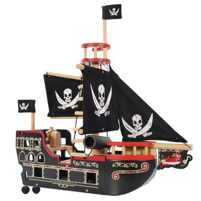 Immagine di Gioco in legno Galeone dei pirati Barbarossa, multicolore