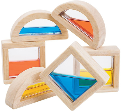 Immagine di Gioco in legno Water Blocks, beige/multicolore