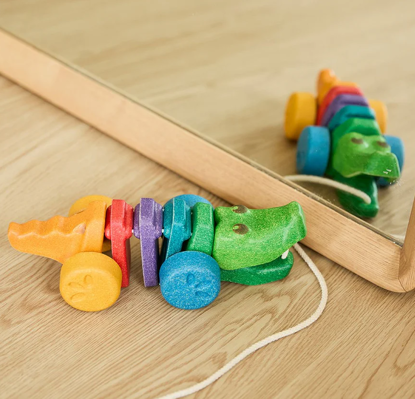 Immagine di Gioco in legno Alligatore arcobaleno, multicolore