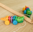 Immagine di Gioco in legno Alligatore arcobaleno, multicolore