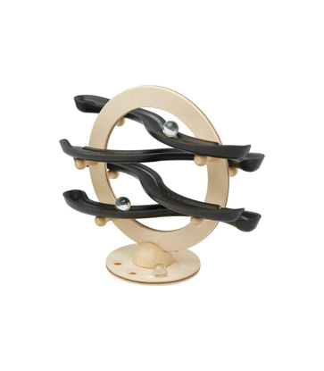 Immagine di Gioco in legno Curvy Click Clack, beige/nero