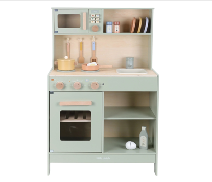 Immagine di Gioco in legno Cucina in legno, verde