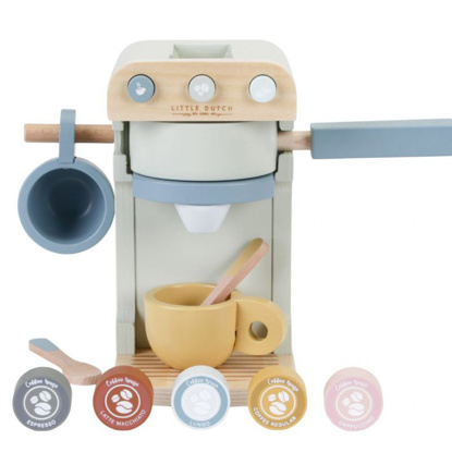 Immagine di Gioco in legno Macchina del caffè, beige/celeste/multicolore