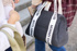 Immagine di Zaino e borsa Mommy Bag, nero/bianco