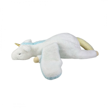 Immagine di Peluche attività Yuki Licorno, bianco/argento/azzurro