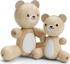 Immagine di Gioco in legno Bear & Little Bear, beige/bianco
