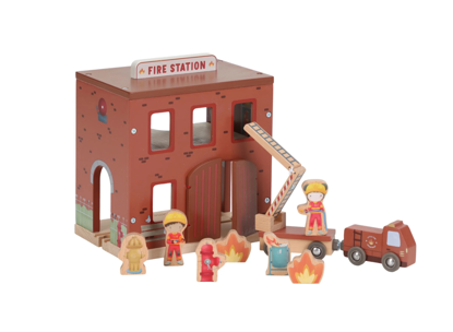 Immagine di Gioco in legno Stazione dei Vigili del Fuoco, rosso/multicolore